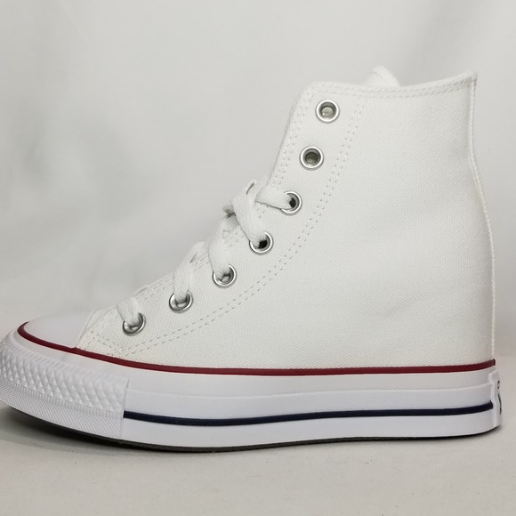 Converse Women's CTAS Wedge Platform Hi Tops Size 6 White A11908C NWT - Picture 5 of 8